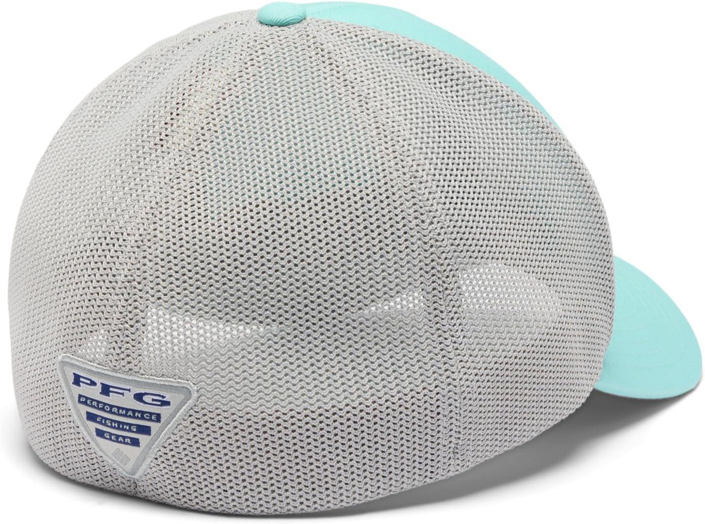 imageColumbia UnisexAdult PFG Patch Mesh Ball CapGulf StreamCool GreySunset Fish