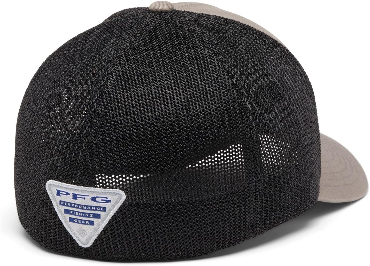 imageColumbia UnisexAdult PFG Patch Mesh Ball CapIronBlackon the Line Marlin