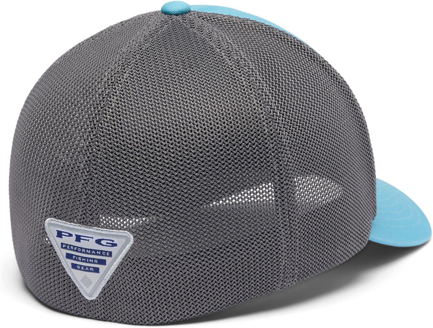 imageColumbia UnisexAdult PFG Patch Mesh Ball CapVintage BlueRedfish Shine