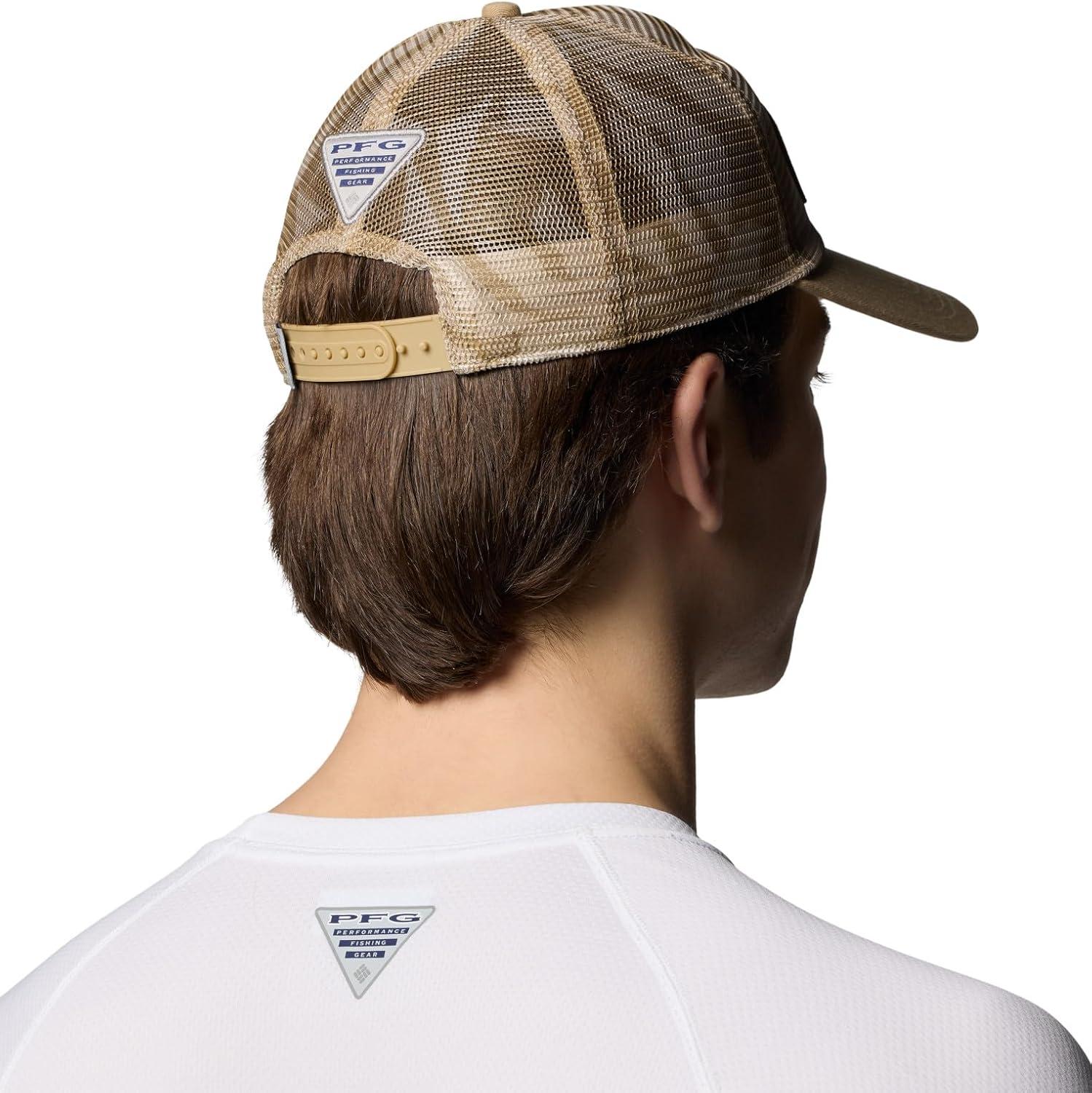 imageColumbia UnisexAdult PFG Tie Down Mesh Snap BackBeach Broadleaf