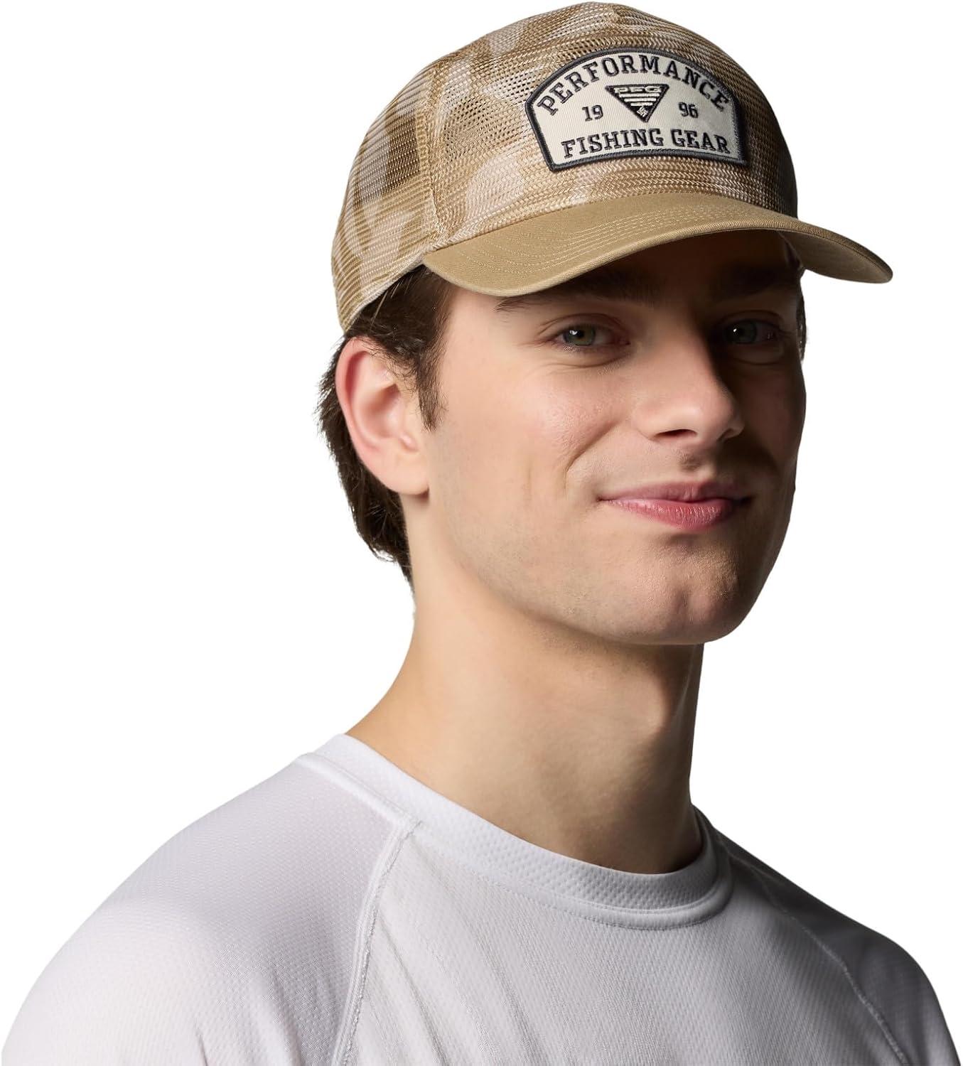 imageColumbia UnisexAdult PFG Tie Down Mesh Snap BackBeach Broadleaf
