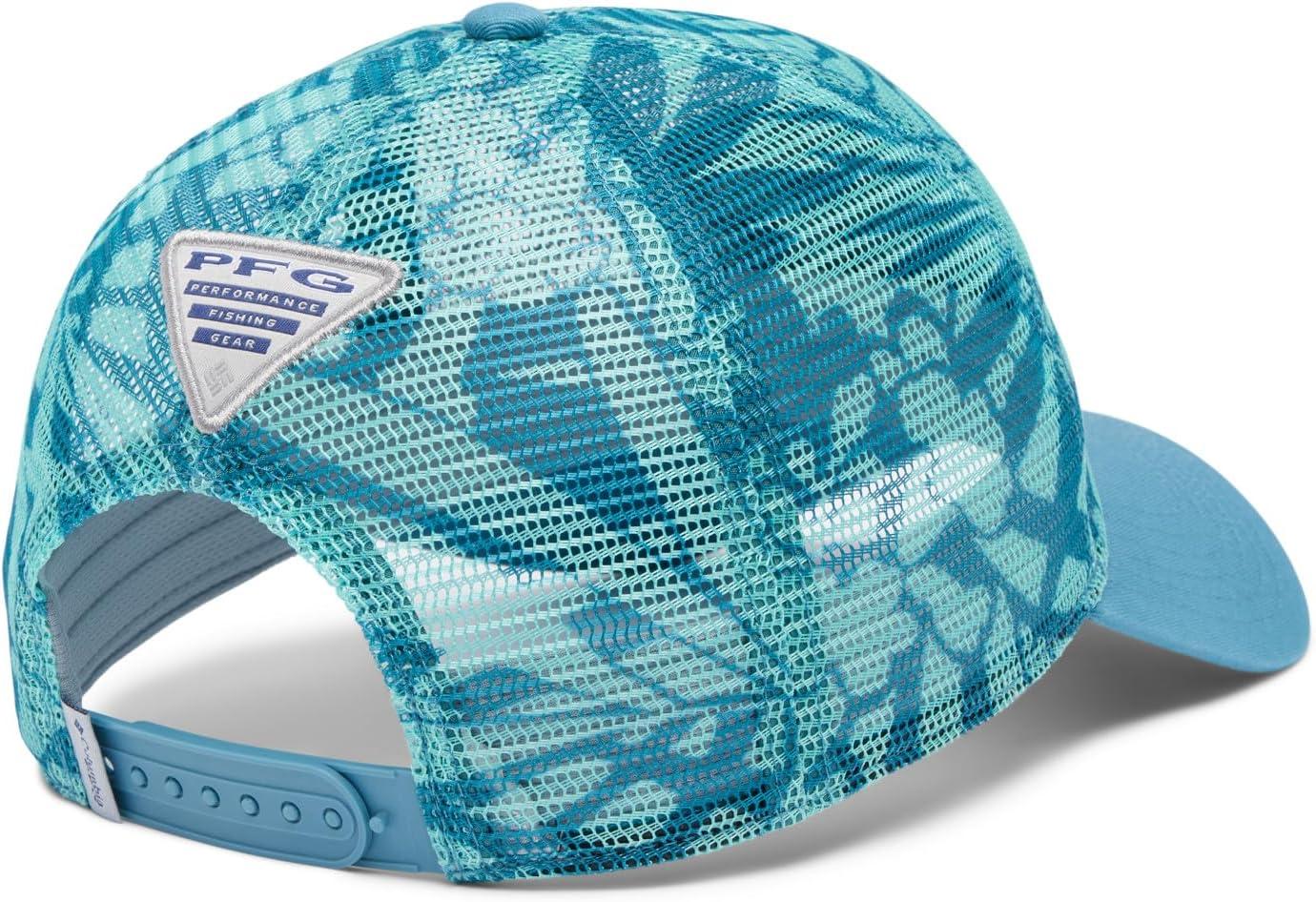 imageColumbia UnisexAdult PFG Tie Down Mesh Snap BackCanyon Blue Tropictones