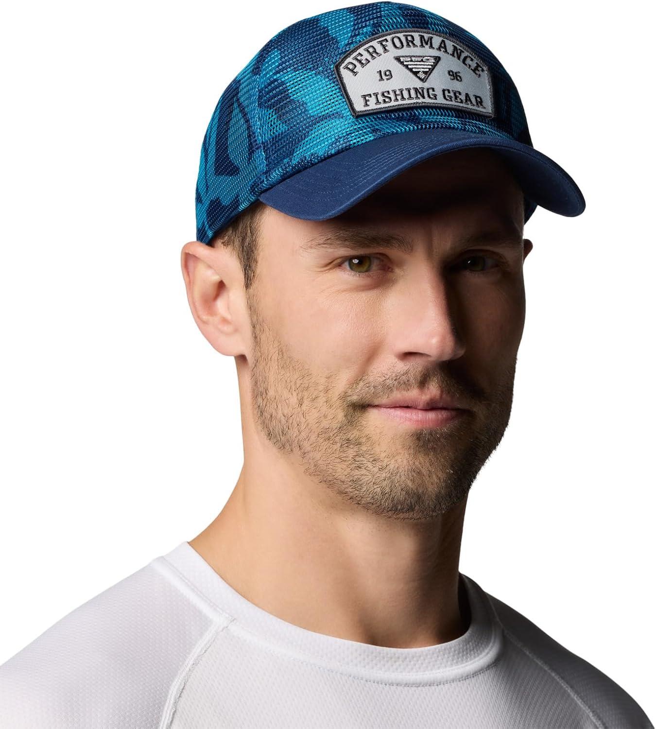imageColumbia UnisexAdult PFG Tie Down Mesh Snap BackCarbon Broadleaf
