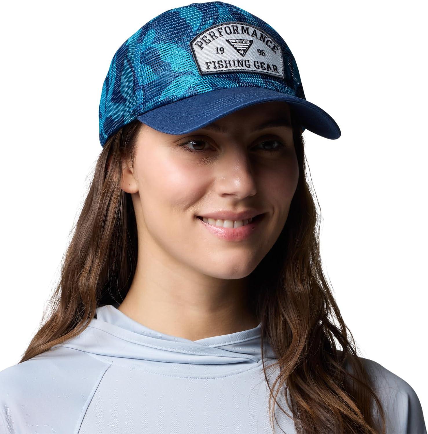 imageColumbia UnisexAdult PFG Tie Down Mesh Snap BackCarbon Broadleaf