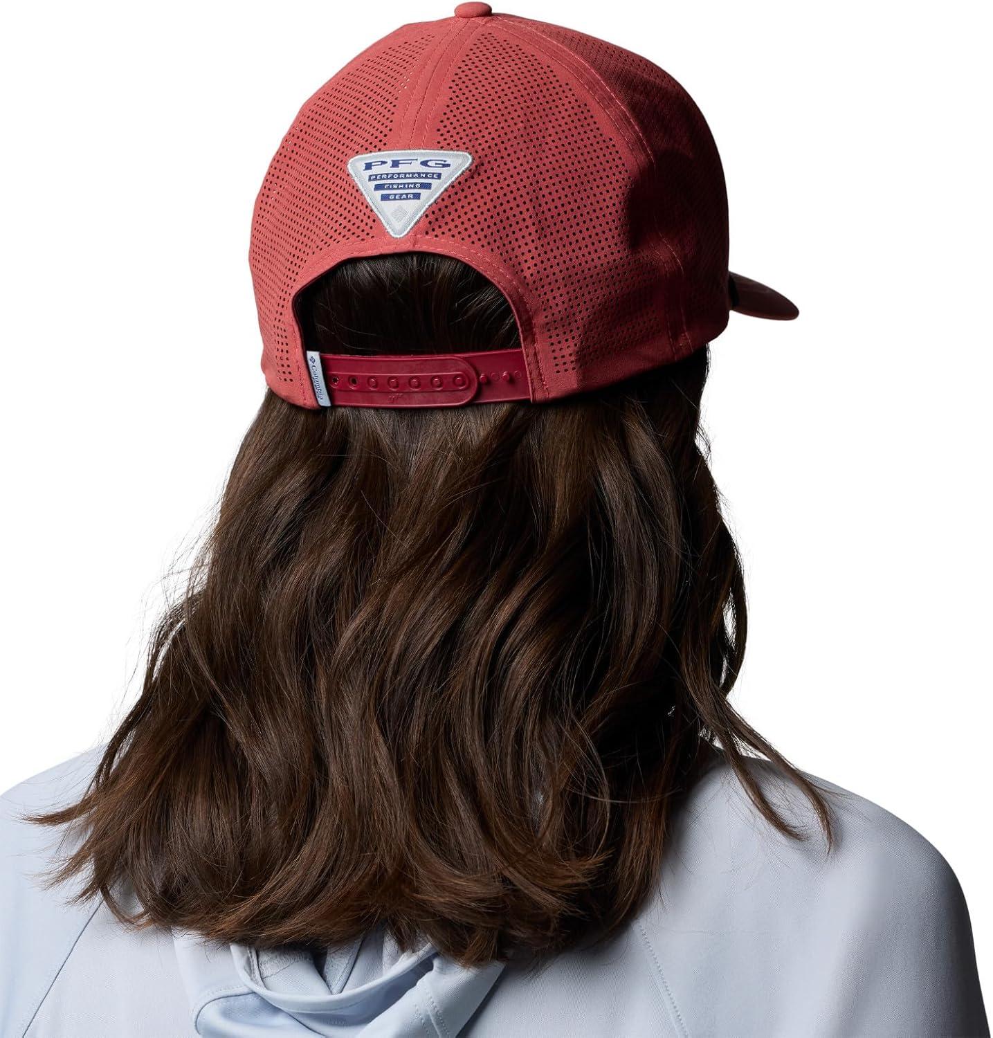 imageColumbia UnisexAdult Tidal Pursuit 3D Stretch Snap BackDusty CrimsonFish Circle Red Fish