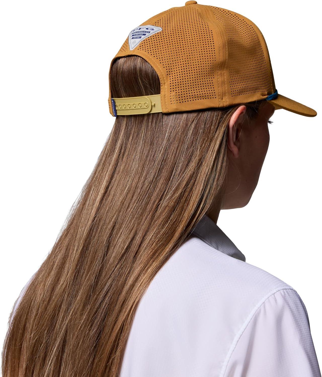 imageColumbia UnisexAdult Tidal Pursuit 3D Stretch Snap BackMaple SugarFull Circle Dorado