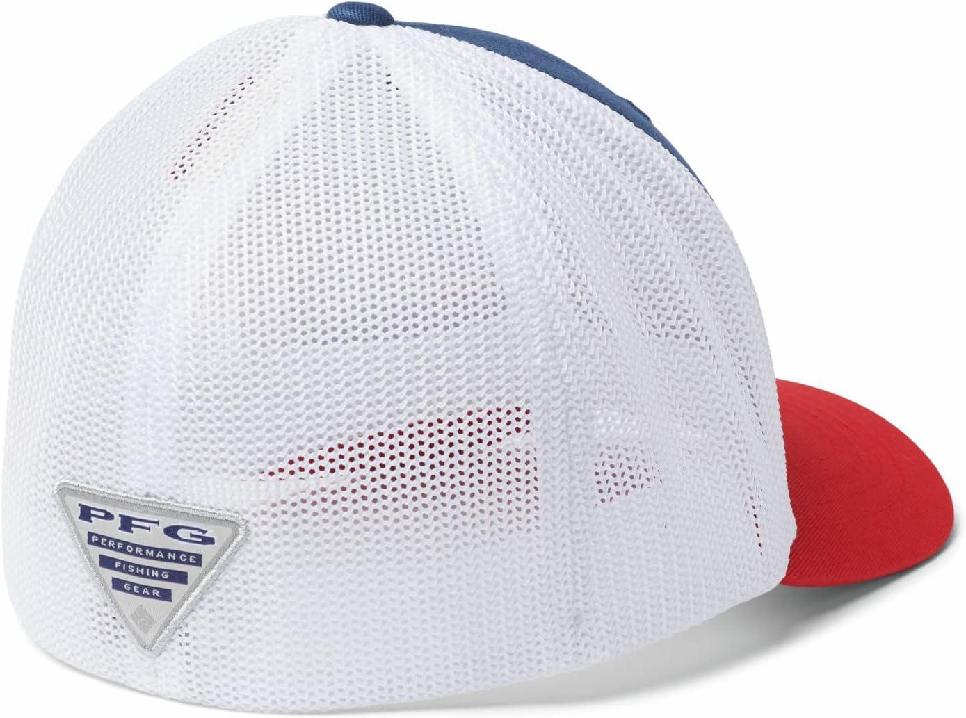 imageColumbia UnisexChild Junior Mesh Ball CapCarbonRed SparkPfg Hook