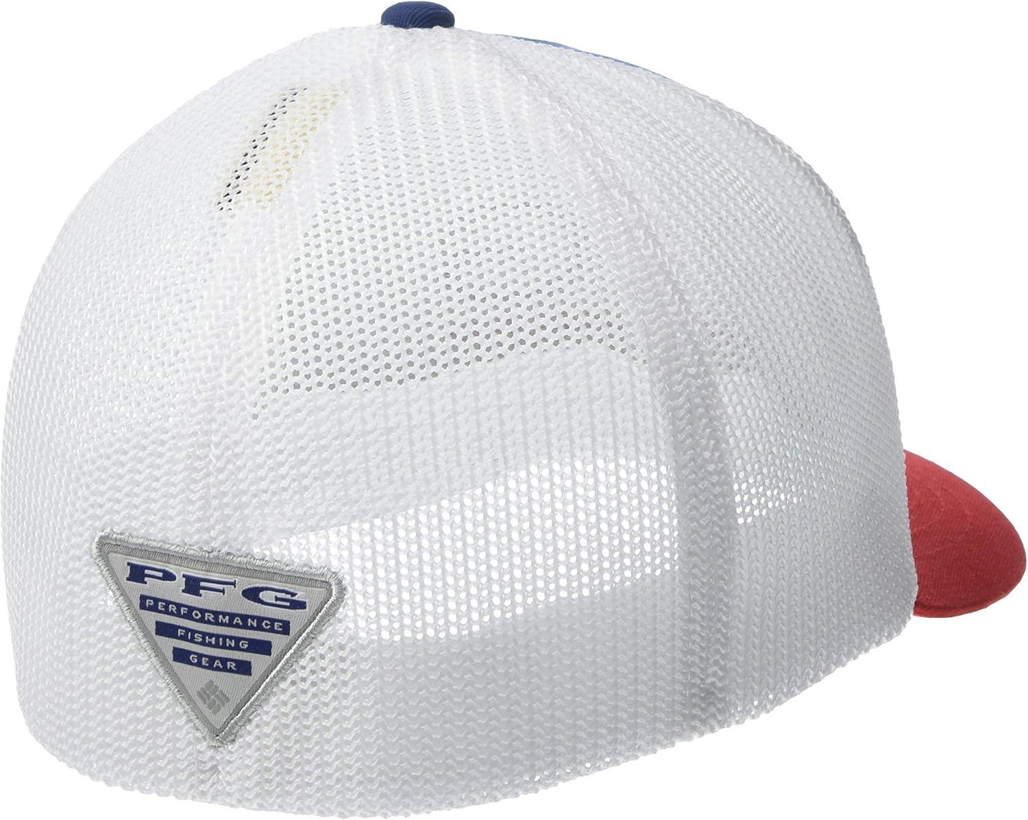 imageColumbia UnisexChild Junior Mesh Ball CapCarbonRed SparkPfg Hook