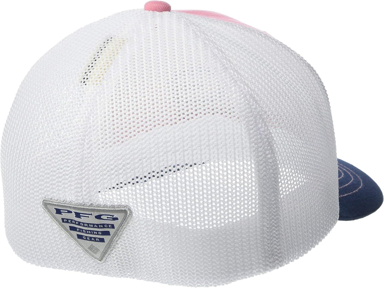 imageColumbia UnisexChild Junior Mesh Ball CapPink OrchidColl NavyPfg Hook