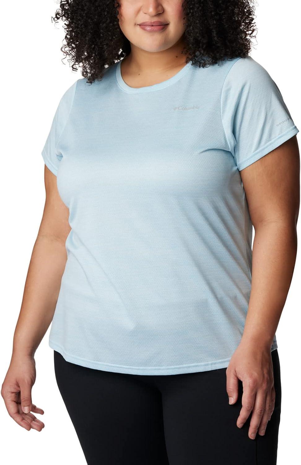 imageColumbia Womens Alpine Chill Zero Short Sleeve TeeTShirtSpring Blue Heather