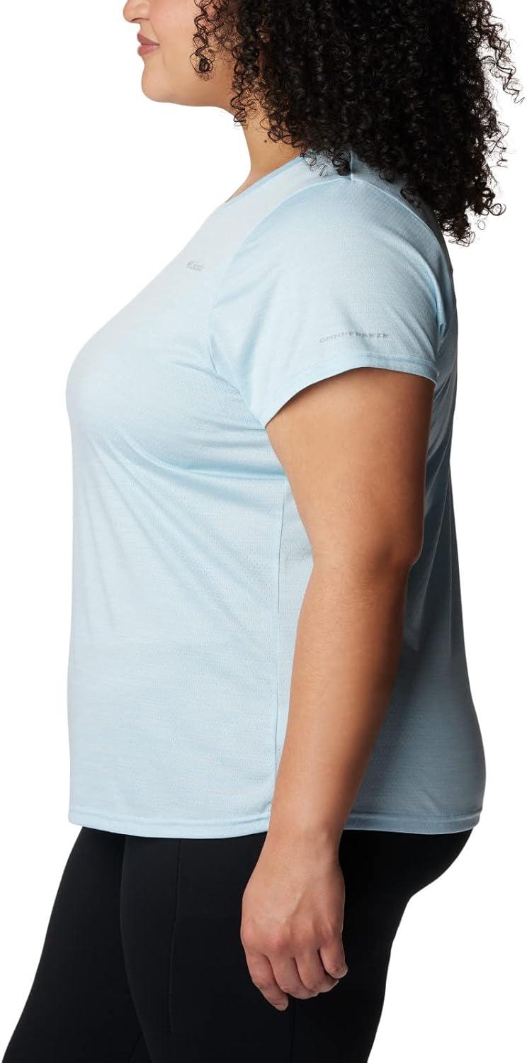 imageColumbia Womens Alpine Chill Zero Short Sleeve TeeTShirtSpring Blue Heather