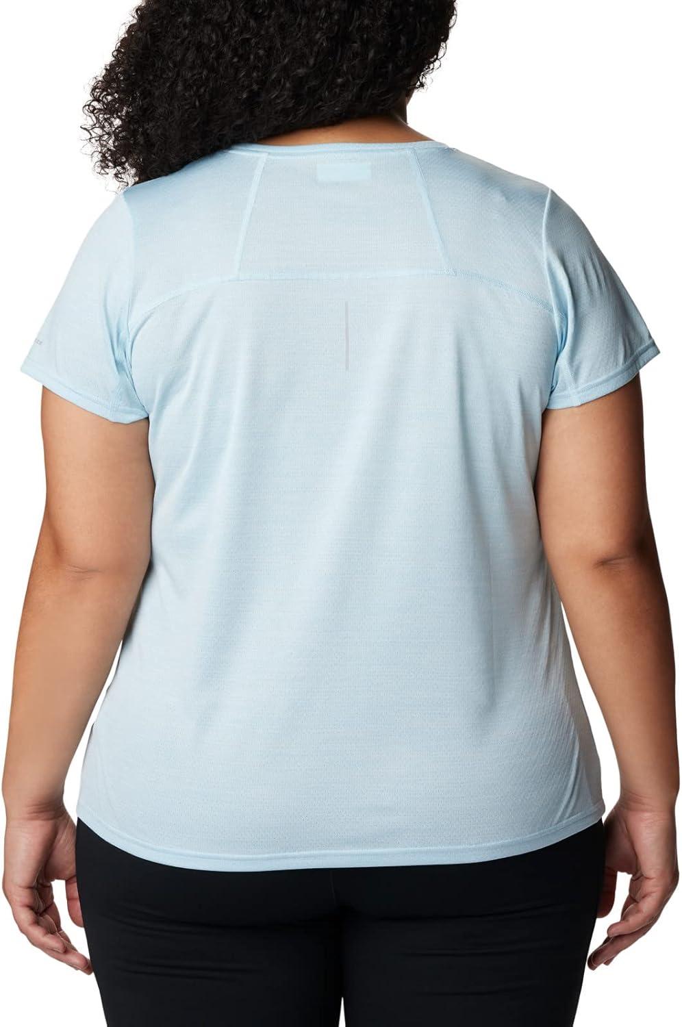 imageColumbia Womens Alpine Chill Zero Short Sleeve TeeTShirtSpring Blue Heather