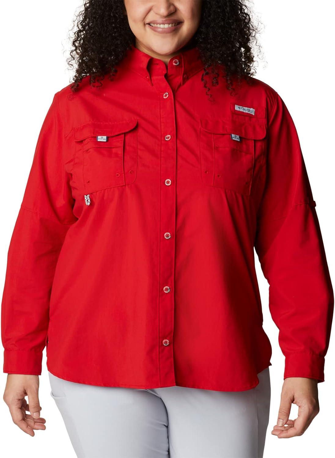imageColumbia Womens Bahama Long SleeveRed Spark