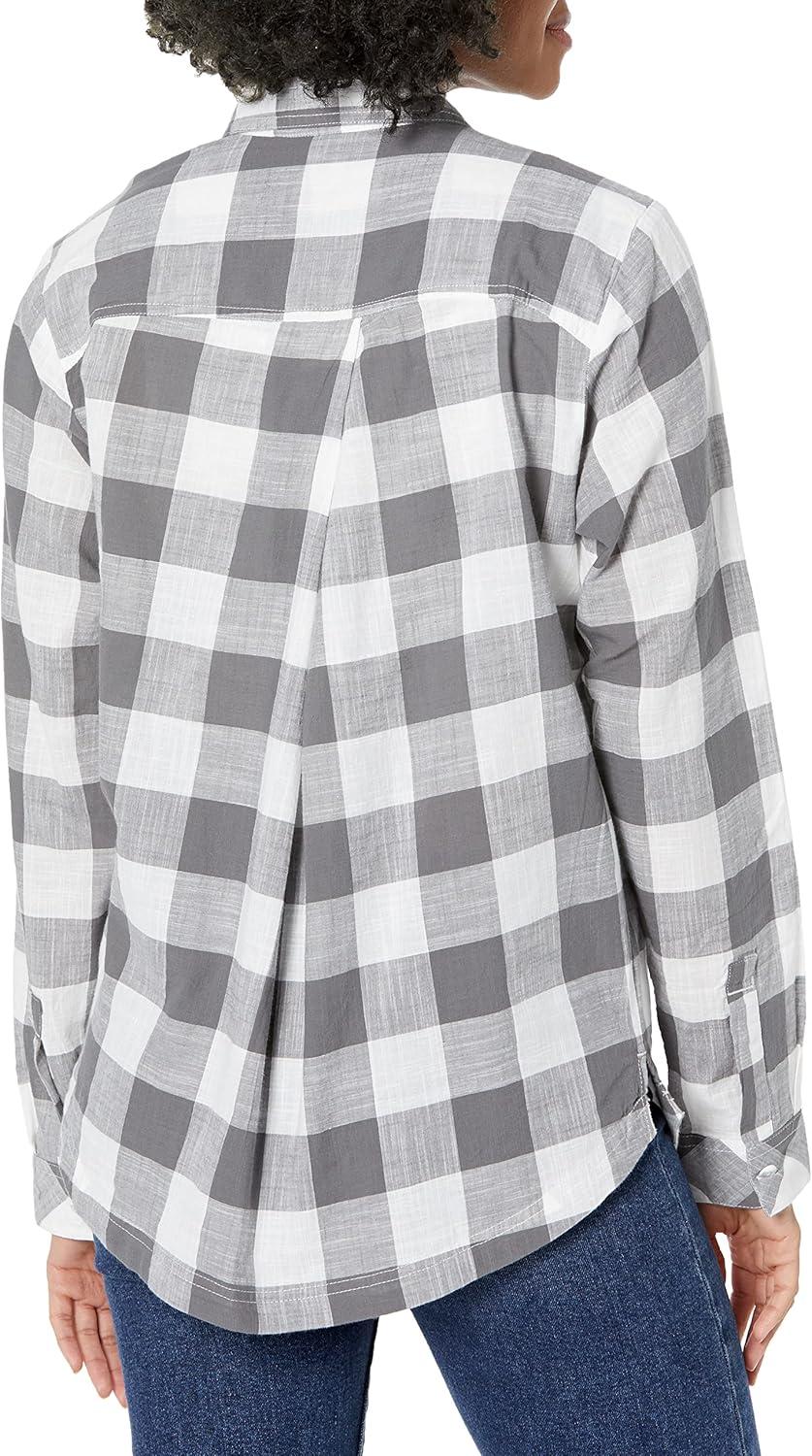 imageColumbia Womens Camp Henry Iii Ls ShirtCity GreyBuffalo Check