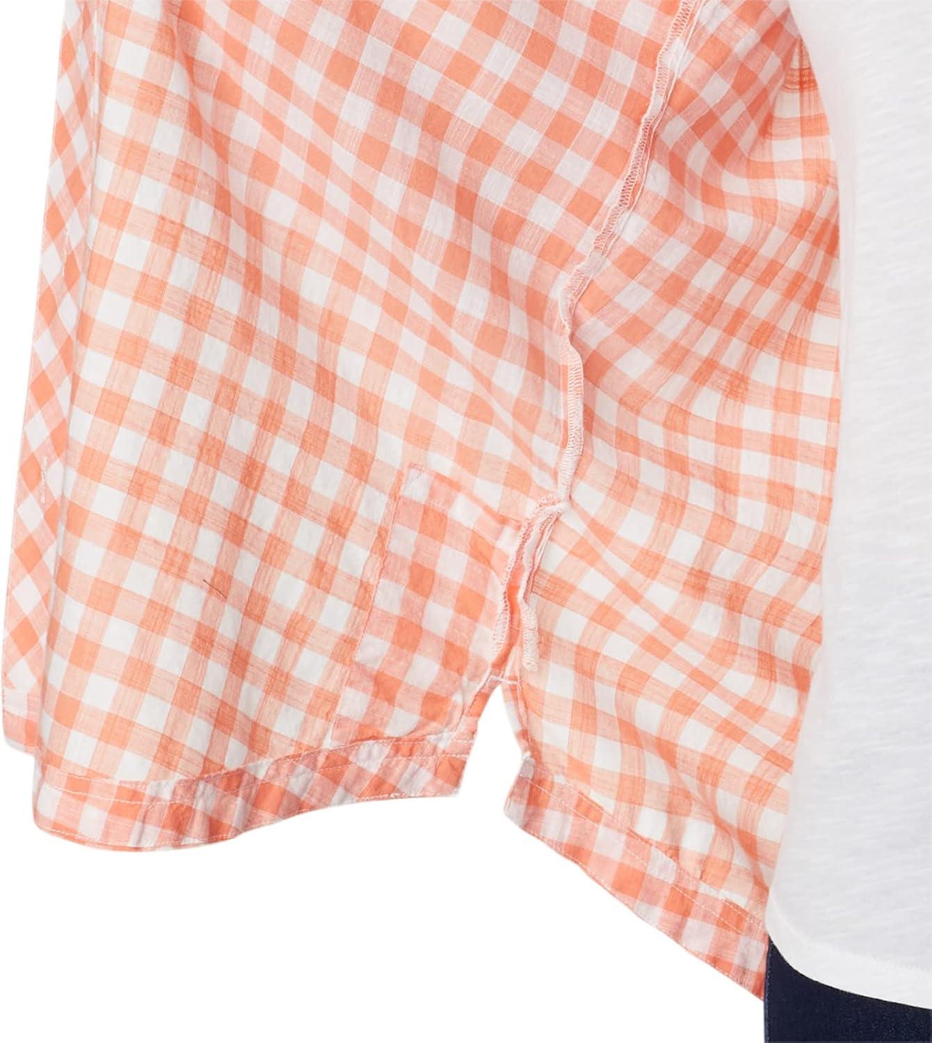 imageColumbia Womens Camp Henry Iii Ls ShirtCoral Reef Gingham