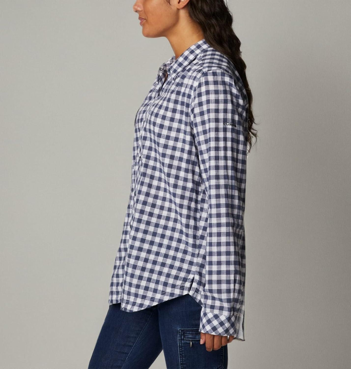 imageColumbia Womens Camp Henry Iii Ls ShirtNocturnal Gingham
