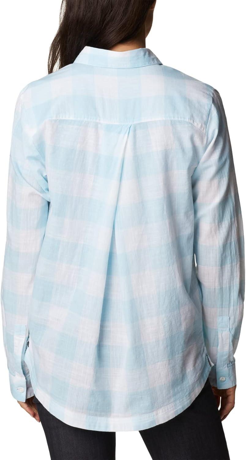 imageColumbia Womens Camp Henry Iii Ls ShirtSpring BlueBuffalo Check
