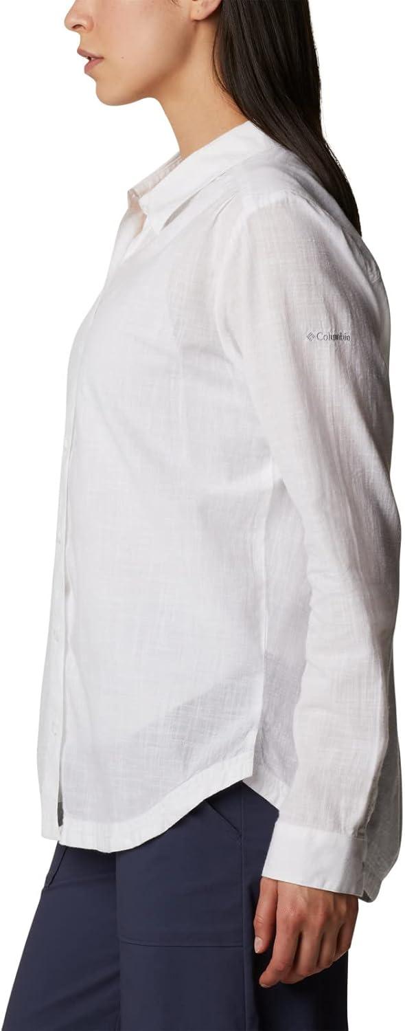 imageColumbia Womens Camp Henry Iii Ls ShirtWhite Chambray