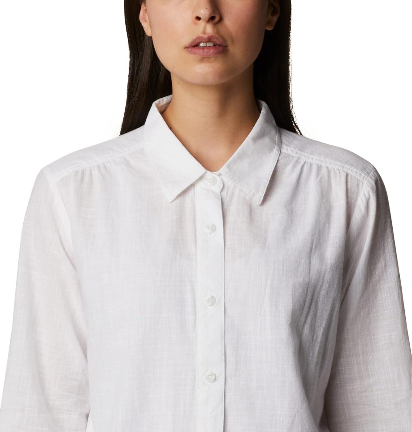 imageColumbia Womens Camp Henry Iii Ls ShirtWhite Chambray