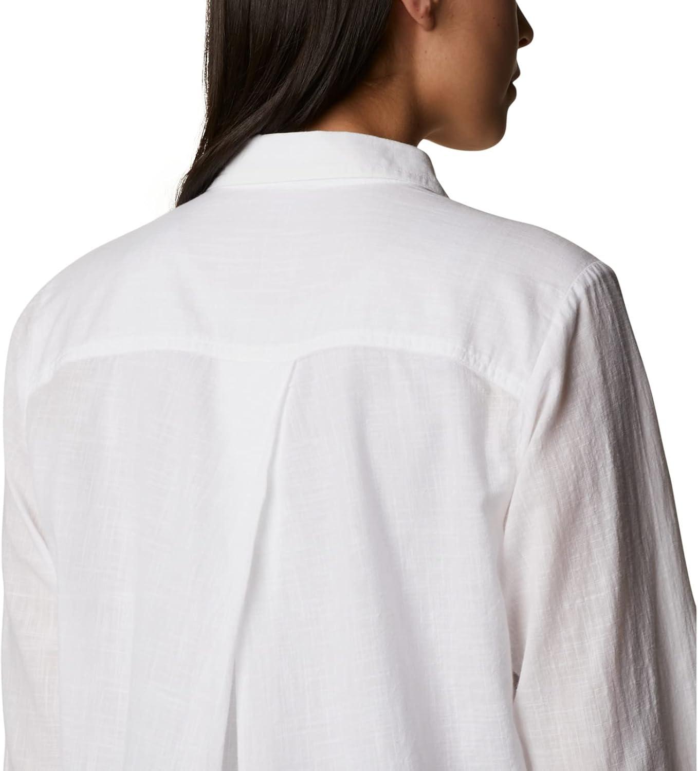 imageColumbia Womens Camp Henry Iii Ls ShirtWhite Chambray
