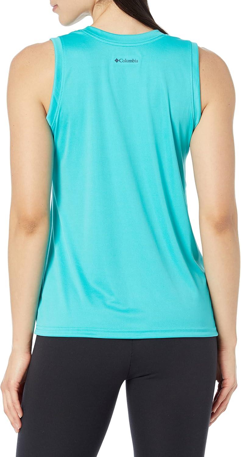 imageColumbia Womens Fork Stream Graphic TankBright AquaInverted Band Graphic