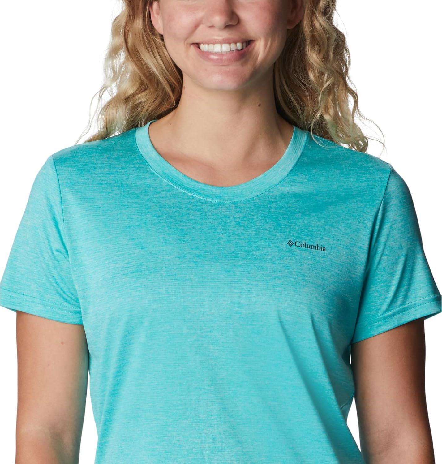 imageColumbia Womens Hike Graphic Short Sleeve TeeBright AquaHeather