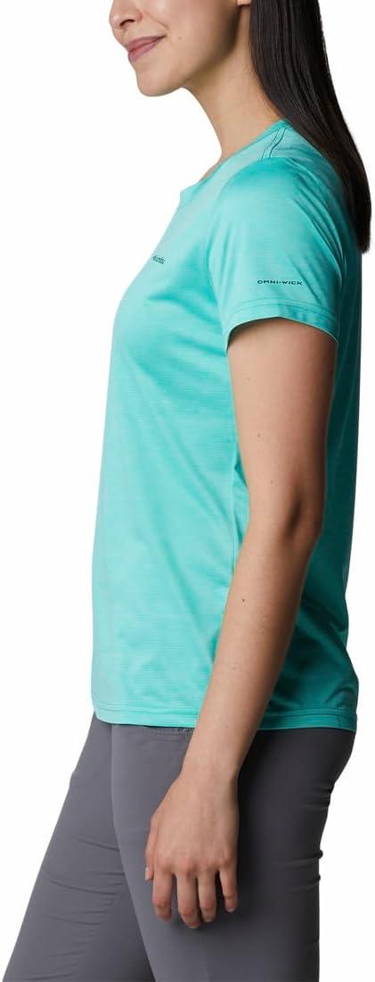 imageColumbia Womens Hike Graphic Short Sleeve TeeElectric Turquoise Heather