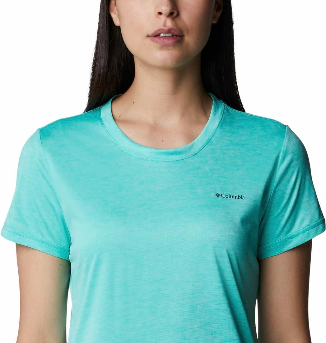 imageColumbia Womens Hike Graphic Short Sleeve TeeElectric Turquoise Heather