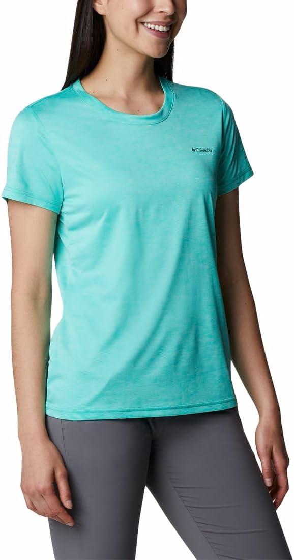 imageColumbia Womens Hike Graphic Short Sleeve TeeElectric Turquoise Heather