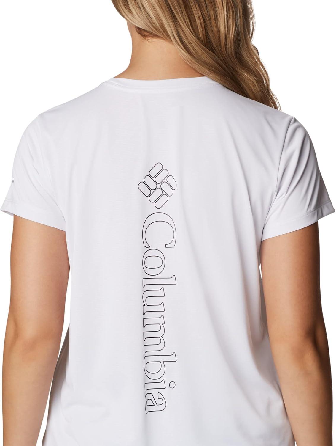 imageColumbia Womens Hike Graphic Short Sleeve TeeWhiteVertical Outline Csc Graphic