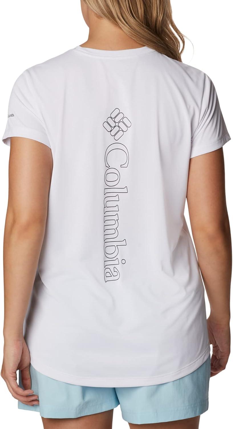 imageColumbia Womens Hike Graphic Short Sleeve TeeWhiteVertical Outline Csc Graphic