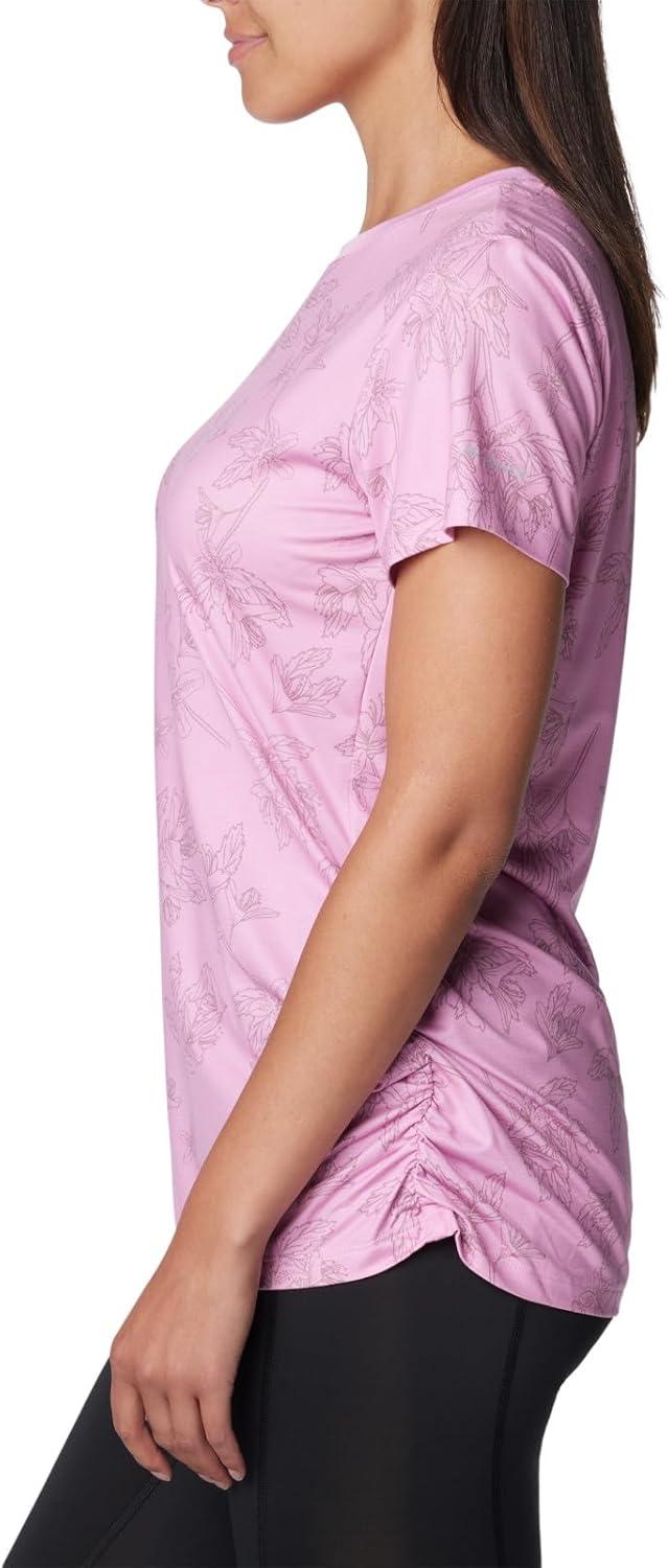 imageColumbia Womens Leslie Falls Short SleeveCosmos Tigerlines Tonal