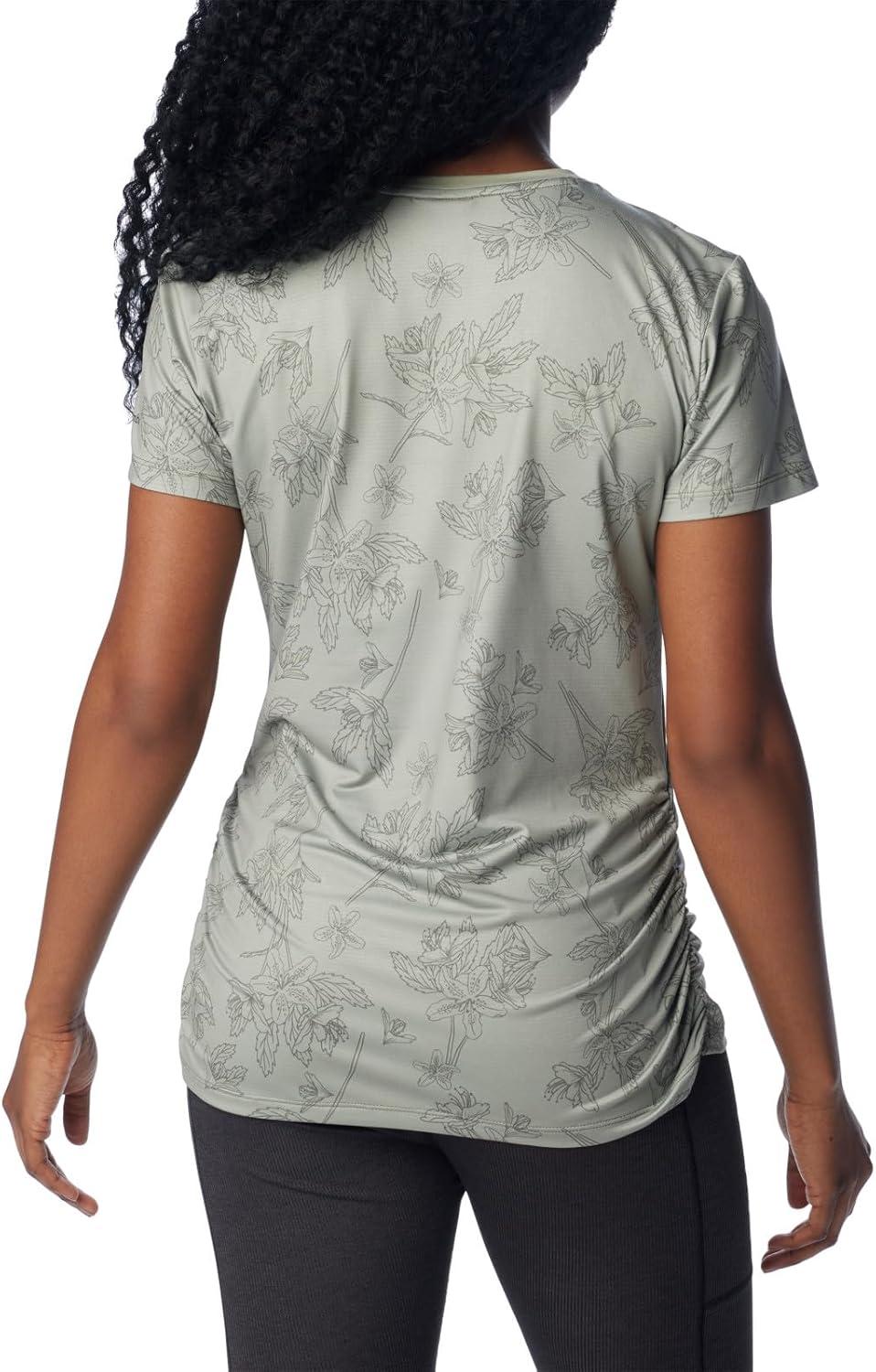 imageColumbia Womens Leslie Falls Short SleeveSafari Tigerlines Tonal