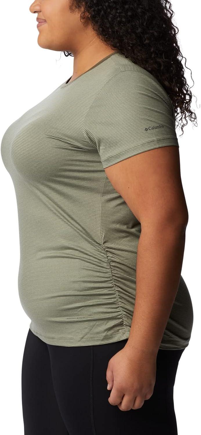 imageColumbia Womens Leslie Falls Short SleeveStone Green