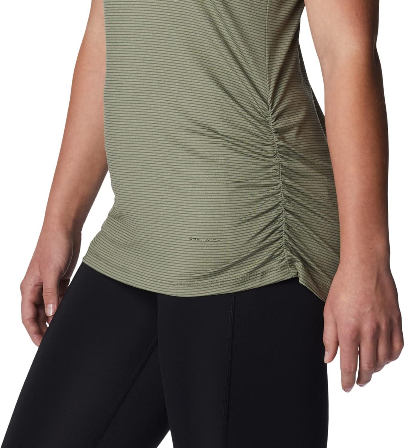 imageColumbia Womens Leslie Falls Short SleeveStone Green