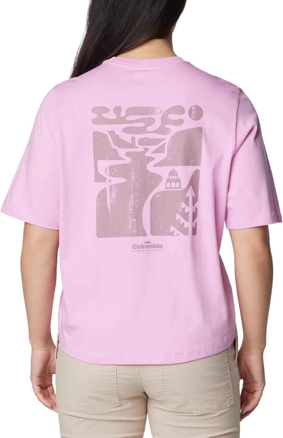 imageColumbia Womens North Cascades Graphic Short Sleeve TeeCosmosSimple Gorge