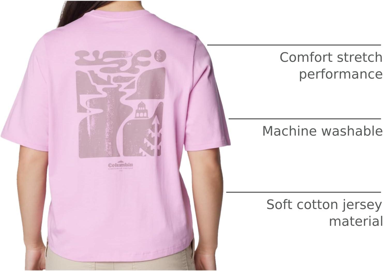 imageColumbia Womens North Cascades Graphic Short Sleeve TeeCosmosSimple Gorge