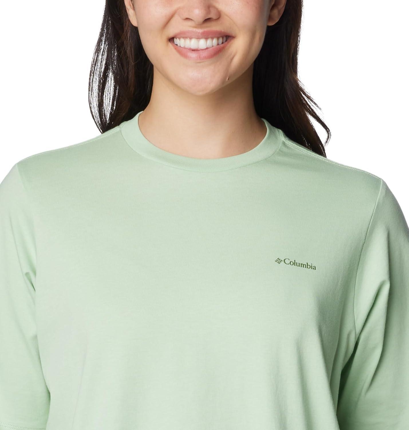 imageColumbia Womens North Cascades Graphic Short Sleeve TeeSage LeafSimple Gorge