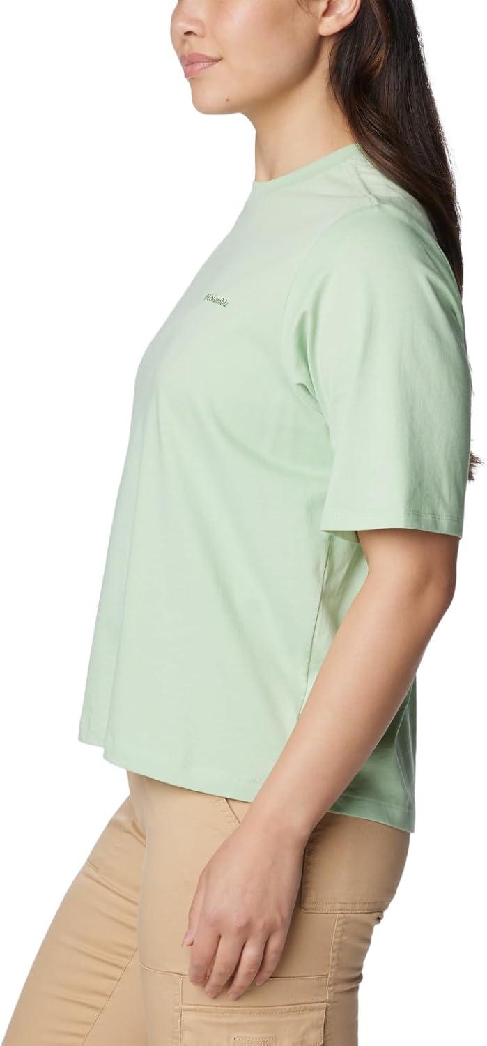 imageColumbia Womens North Cascades Graphic Short Sleeve TeeSage LeafSimple Gorge
