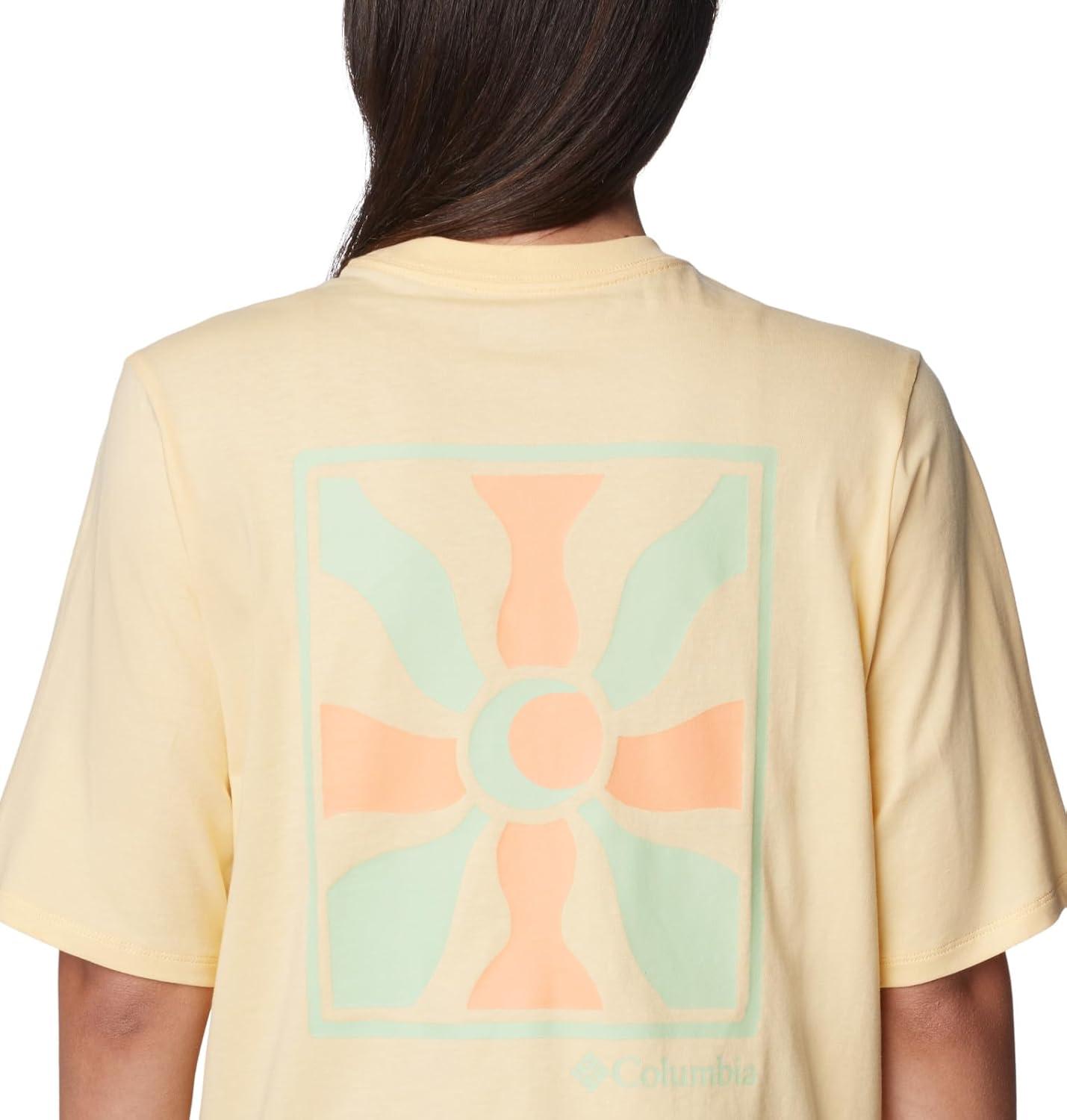 imageColumbia Womens North Cascades Graphic Short Sleeve TeeSunkissedWavy Rays