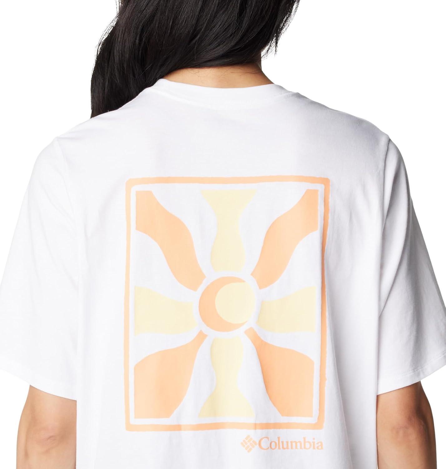 imageColumbia Womens North Cascades Graphic Short Sleeve TeeWhiteWavy Rays
