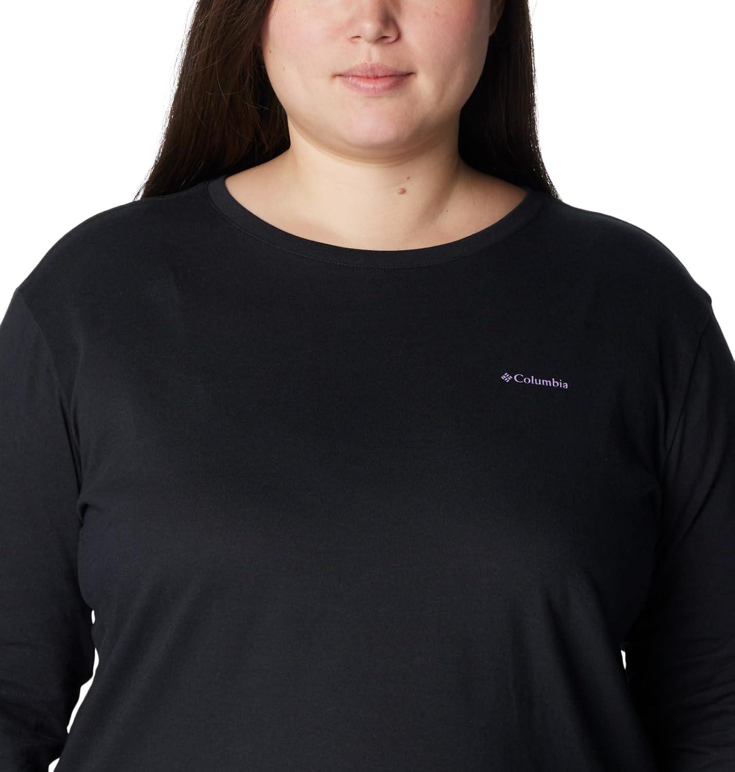 imageColumbia Womens North Cascades Long Sleeve TeeBlack Gumdrop Gem Columbia