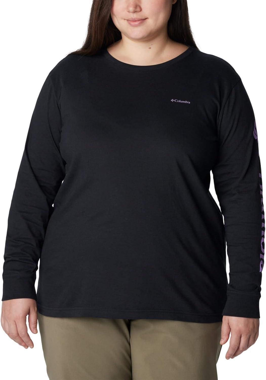 imageColumbia Womens North Cascades Long Sleeve TeeBlack Gumdrop Gem Columbia