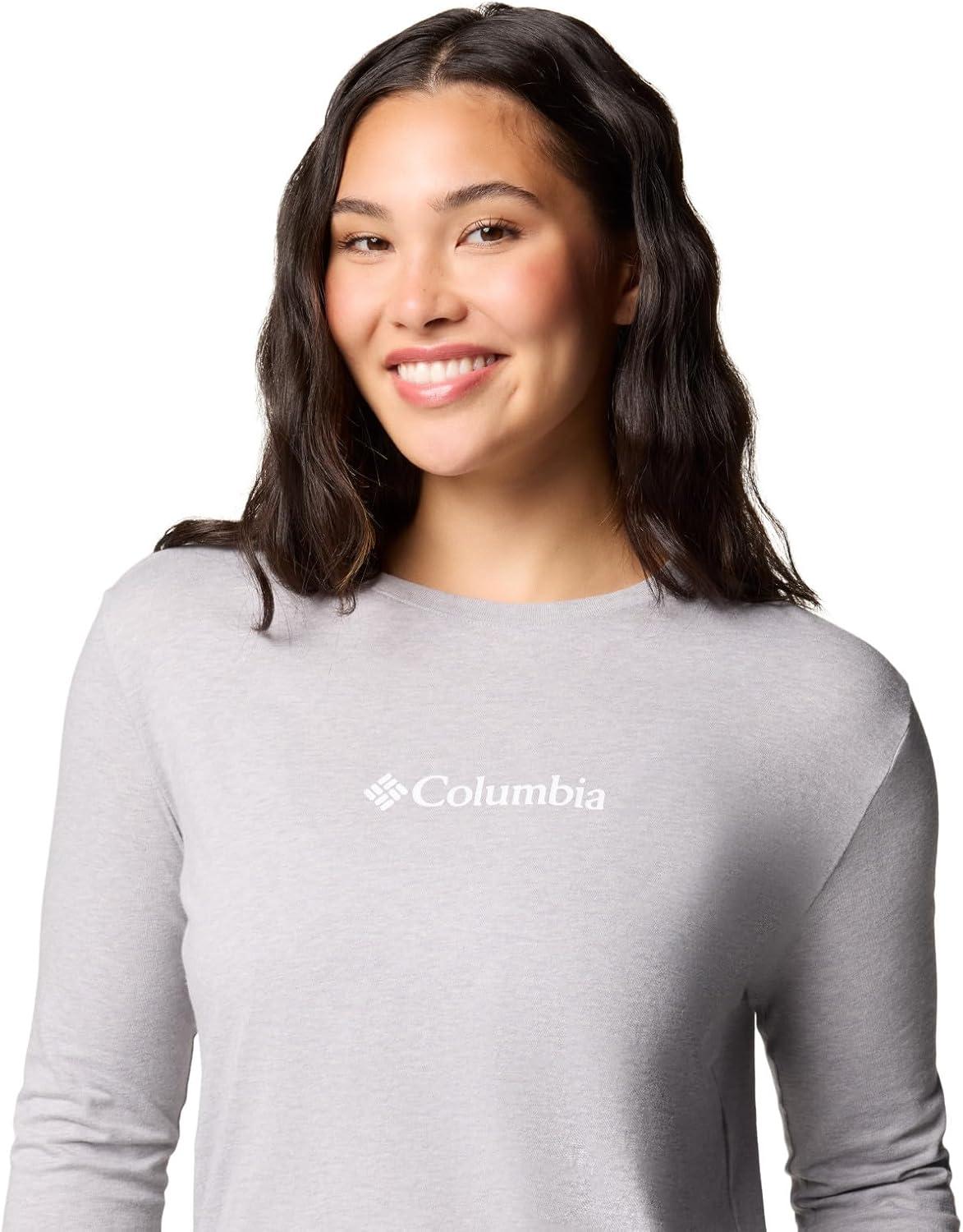 imageColumbia Womens North Cascades Long Sleeve TeeColumbia Grey HeatherGem Columbia