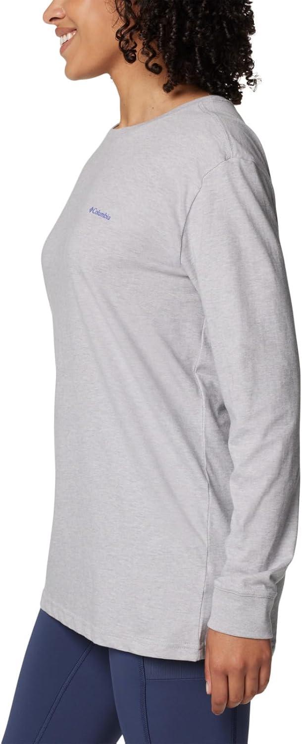 imageColumbia Womens North Cascades Long Sleeve TeeColumbia Grey HeatherLinear Drifts