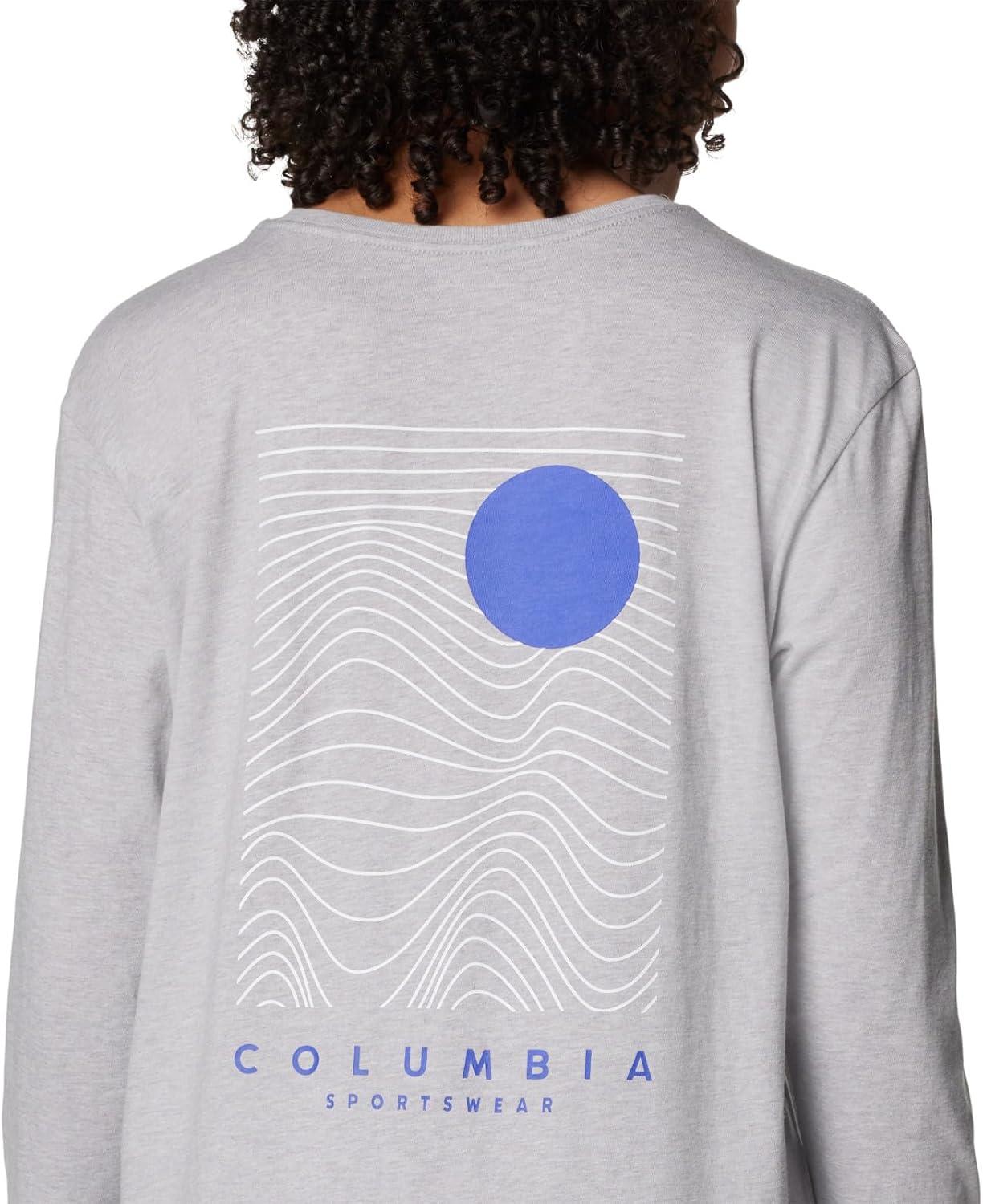 imageColumbia Womens North Cascades Long Sleeve TeeColumbia Grey HeatherLinear Drifts