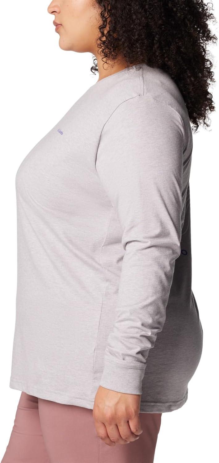 imageColumbia Womens North Cascades Long Sleeve TeeColumbia Grey HeatherLinear Drifts