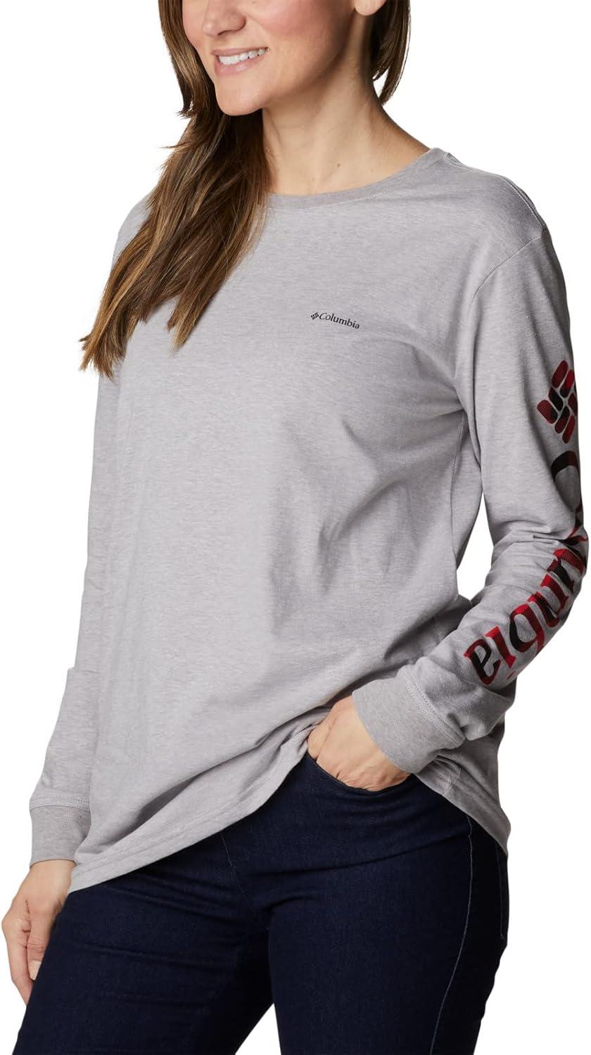imageColumbia Womens North Cascades Long Sleeve TeeColumbia Grey Hthr Csc Branded Buffalo