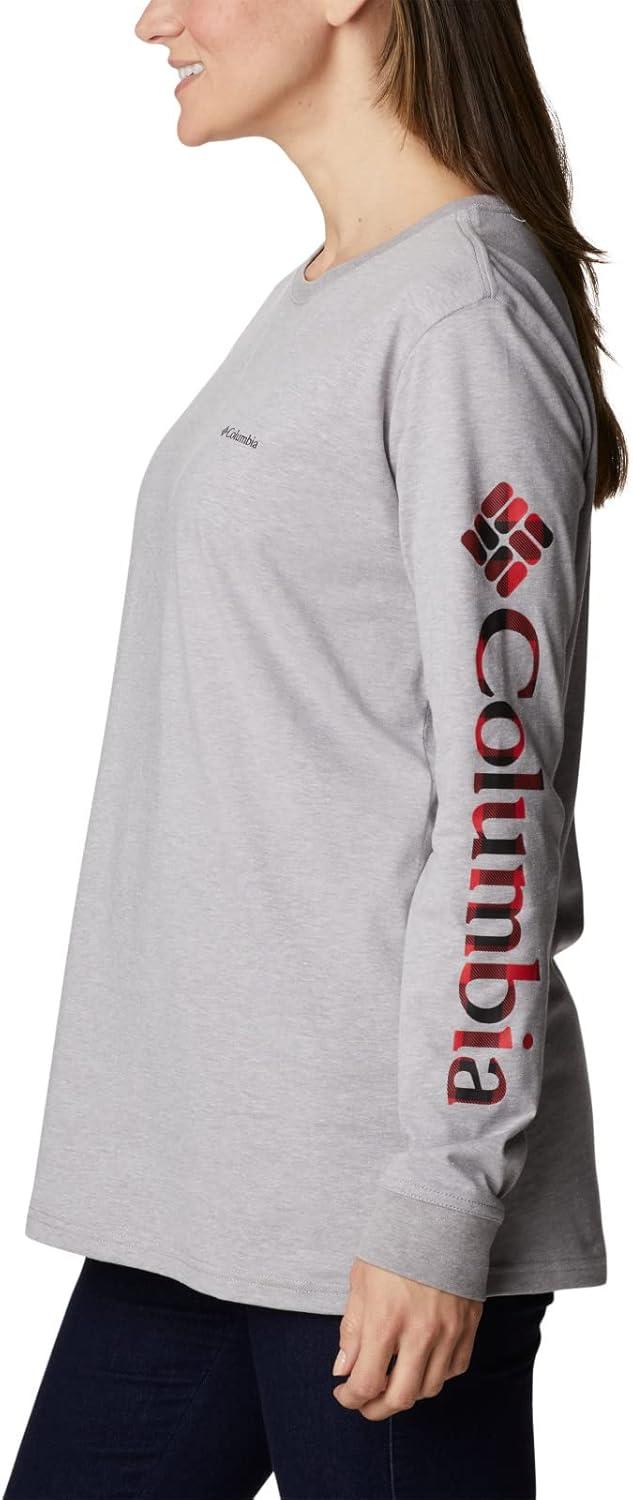 imageColumbia Womens North Cascades Long Sleeve TeeColumbia Grey Hthr Csc Branded Buffalo