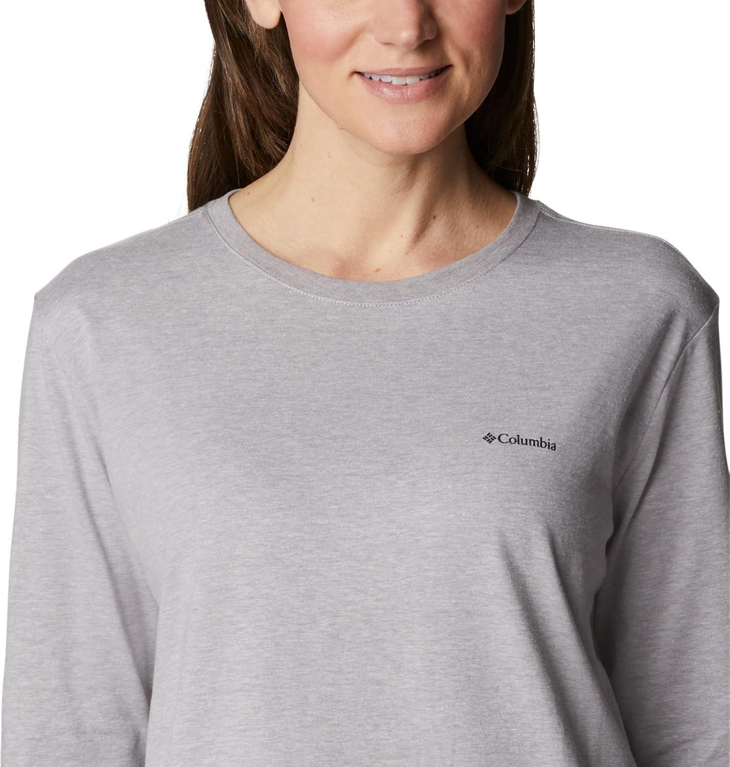 imageColumbia Womens North Cascades Long Sleeve TeeColumbia Grey Hthr Csc Branded Buffalo